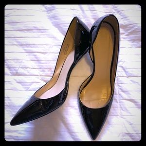 J Crew patten leather heels...